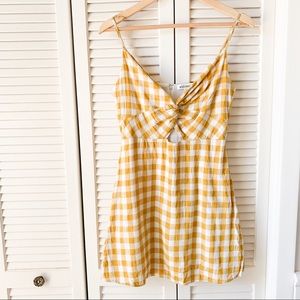 Wild Honey Peep Mustard Summer Dress